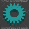 Изображение - Малая шестерня привода антенны для Toyota Camry (XV30) - Stav3DPrint
