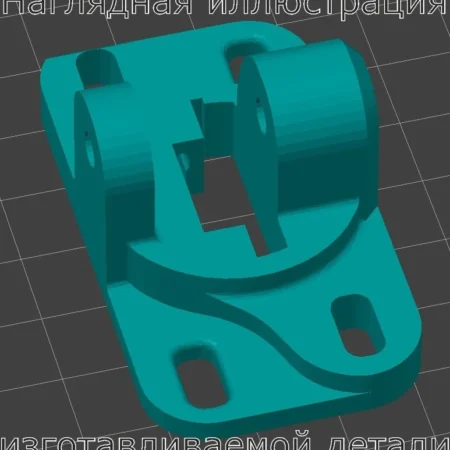 Изображение - Правое усиленное крепление внутренней ручки УАЗ ПАТРИОТ - Stav3DPrint
